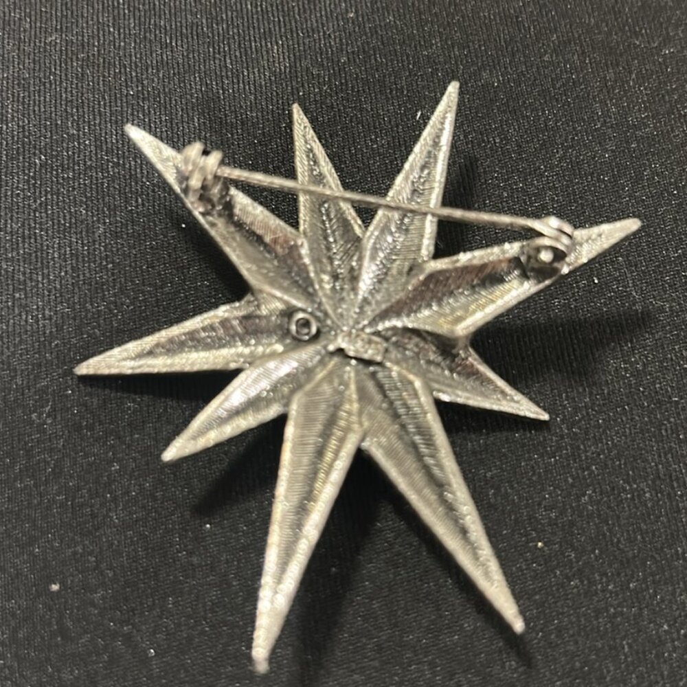 Signed Coro Starburst Brooch - Picture 2 of 2